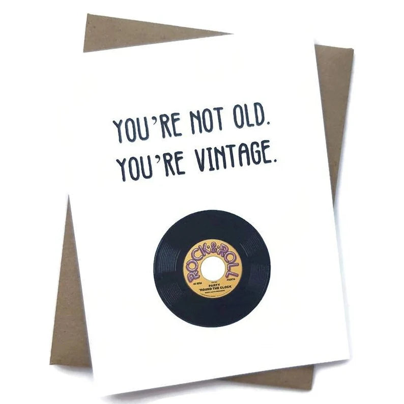 Happy Birthday You Are Not Old You Are Vintage Stickers